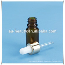 15 ml eyes essential oil bottle with metal dropper cap